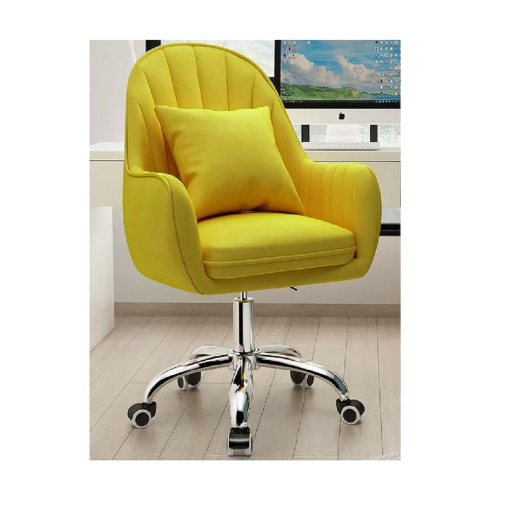 SILLA GIRATORIA DMUEBLES QUIRA DE ESCRITORIO AMARILLO