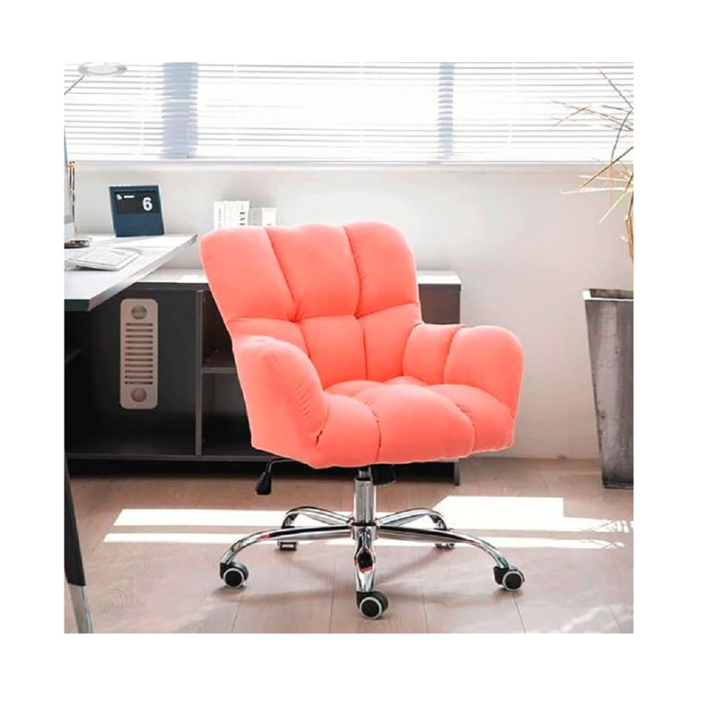 SILLA GIRATORIA DMUEBLES QATAR DE ESCRITORIO ROSADO