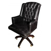 SILLA GIRATORIA DMUEBLES QUO DE ESCRITORIO NEGRO