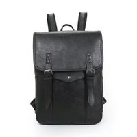 Mochila Antirrobo Con Broche Cuero PU A1 - Negro
