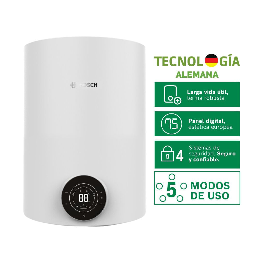 Terma Eléctrica BOSCH Tronic 400T 35 L Blanco con Kit de Instalación Gratis Terma Eléctrica BOSCH Tronic 400T 35 L Blanco con Kit de Instalación Gratis
