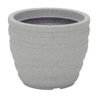 Maceta con Plato Tramontina Inca 32cm Marmol