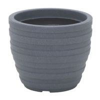 Maceta con Plato Tramontina Inca 32cm Grafito