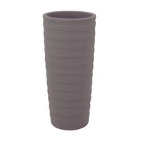 Maceta con Plato Tramontina Grego 80cm Concreto