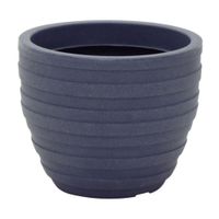 Maceta con Plato Tramontina Inca 38cm Grafito