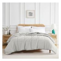 Cubrecama Moun 100 % algodón bramante king gris 200 hilos Lima Tienda