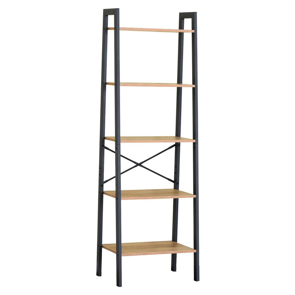 Estante Repisa 5 niveles 56x37x172 cm Industrial Café