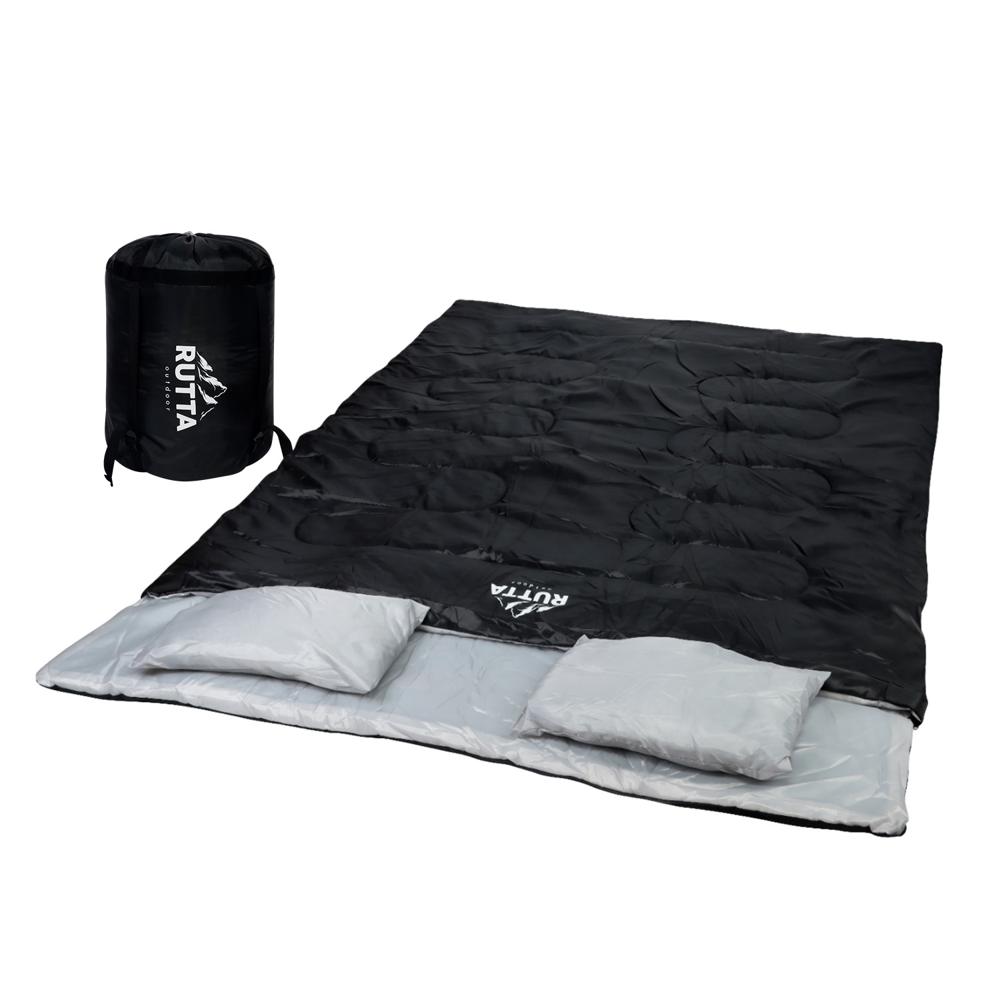 Saco De Dormir 2 Personas 300 Gr Negro