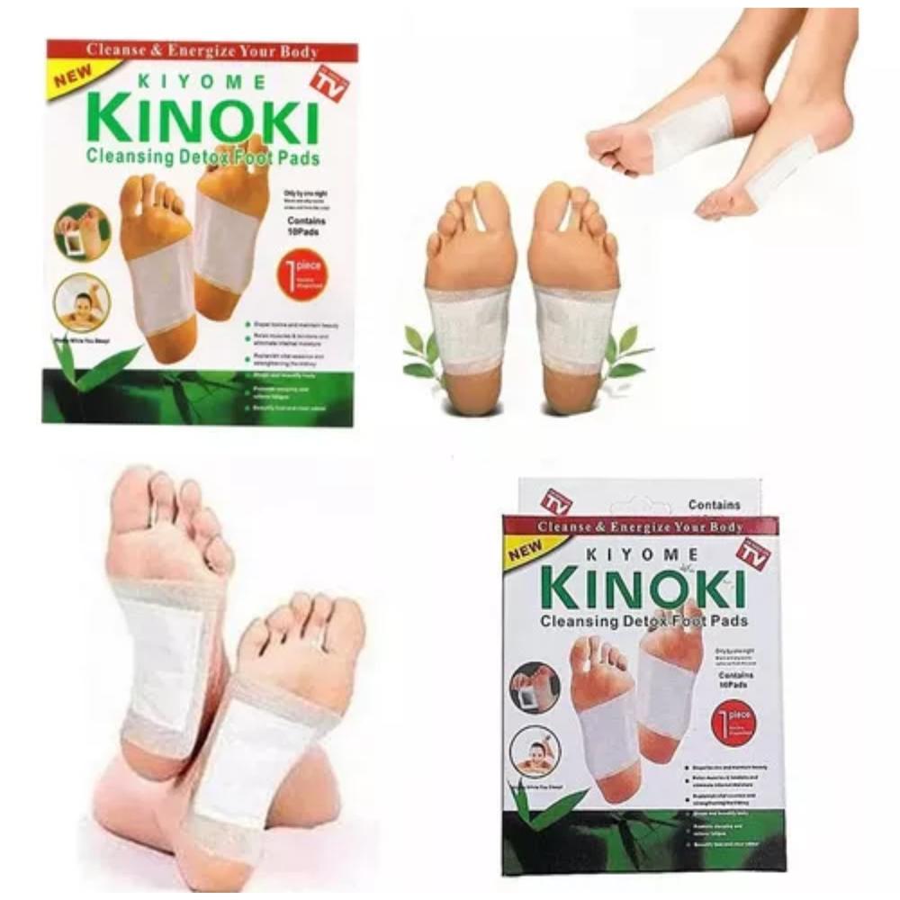 Caja De 10 Parches Desintoxicantes Kinoki Para Pies
