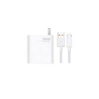 Cargador Carga Rapida XIAOMI De 120W USB A TIPO C CABLE NARANJA - ORIGINAL