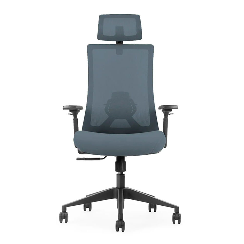 Silla Ergonómica Reclinable Boston Presidencial Brazo 3D. Gris Ofideas