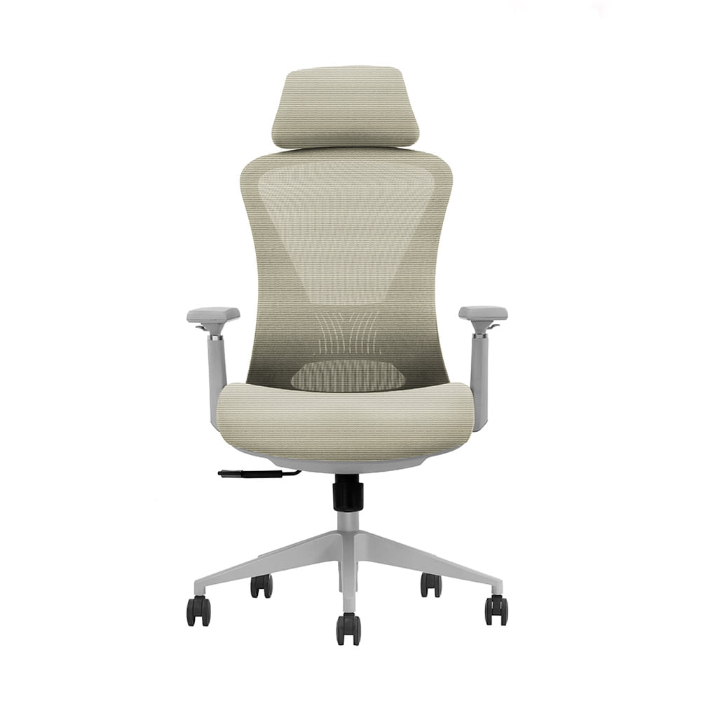 Silla Ergonómica Reclinable One Brazo 3D. Beige Ofideas