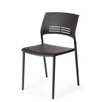 Silla Fija De Oficina Nicole Negro Ofideas