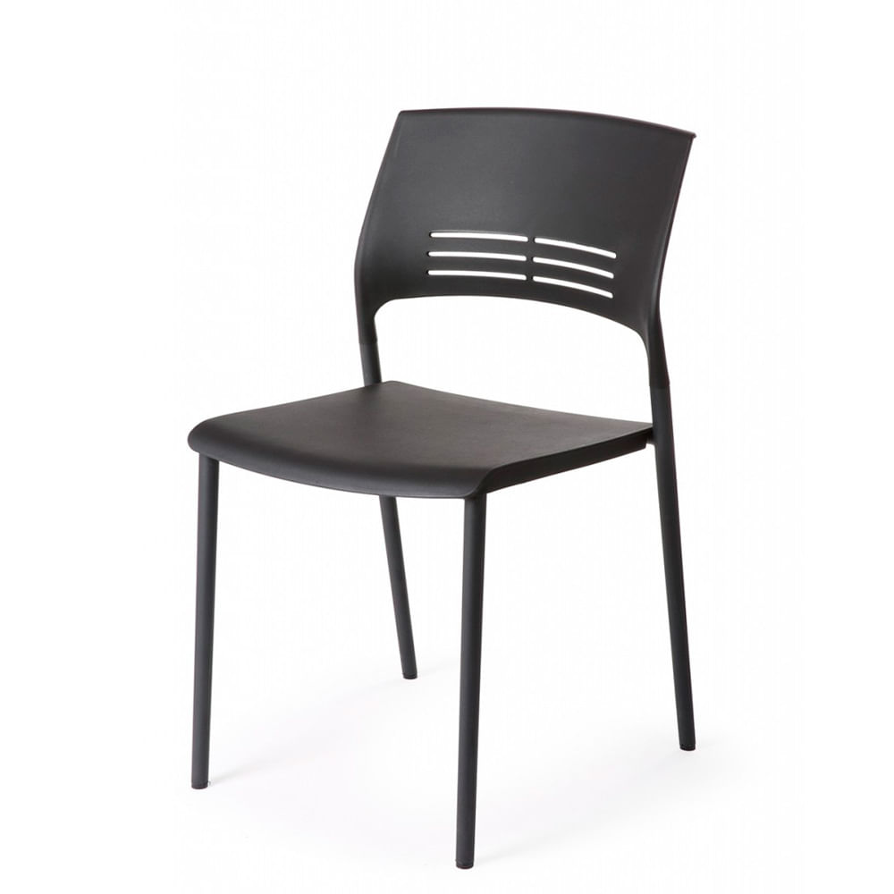 Silla Fija De Oficina Nicole Negro Ofideas