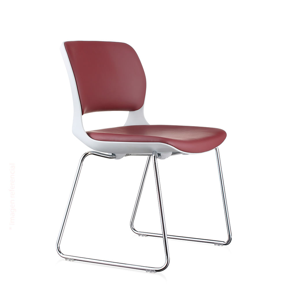 Silla Fija Trineo Bright Borgoña Ofideas