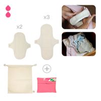 Toalla Higiénica de Tela Bamboo Balance Pack Flujo Leve Natural