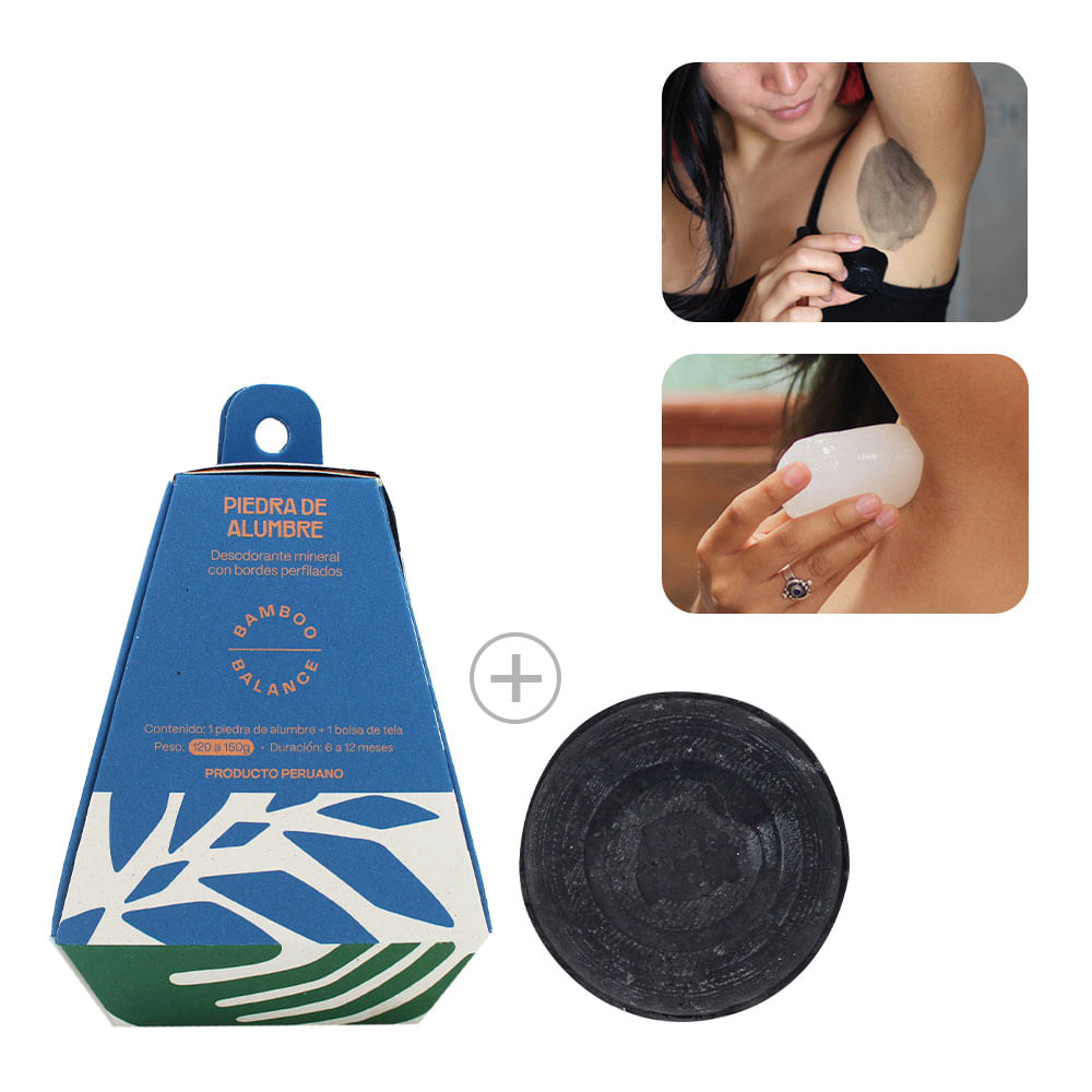 Pack Detox Con Piedra de Alumbre de 120g Pack Detox Con Piedra de Alumbre de 120g