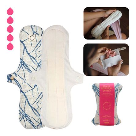 Toalla Higiénica de Tela Bamboo Balance Extra Larga Crema Toalla Higiénica de Tela Bamboo Balance Extra Larga Crema