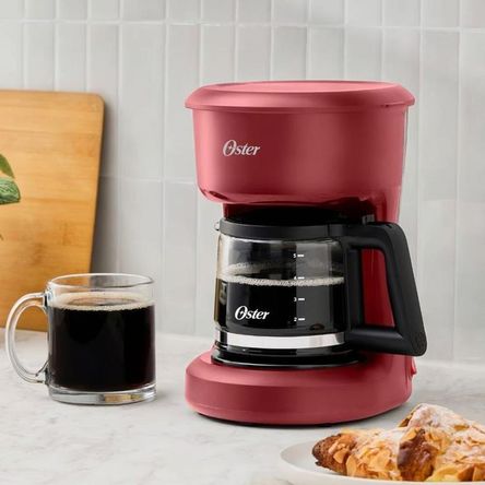 Cafetera Oster 5tz de Filtro reutilizable BVSTDCS51R ROJO