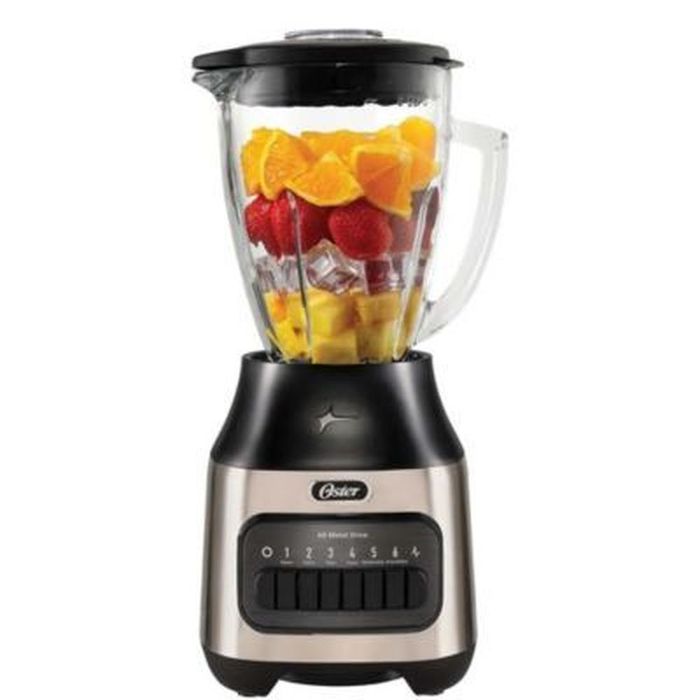 Licuadora con vaso de vidrio y velocidades Oster BLSTPEG NPB