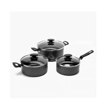 JUEGO DE OLLAS TRAMONTINA VICTORIA 38 PIEZAS NEGRO JUEGO DE OLLAS TRAMONTINA VICTORIA 38 PIEZAS NEGRO