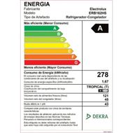  Refrigeradora Electrolux 166lt Frost Bottom Freezer ERB162HS