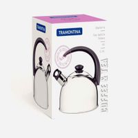 TETERA TRAMONTINA ACERO 2.1 LT DE INOXIDABLE