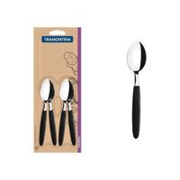 CUCHARA DE TÉ IPANEMA NEGRO X12 PZAS - TRAMONTINA