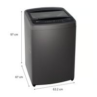 Lavadora Wt19bvtb 19 Kg Turbodrum Carga Superior Negro Lg