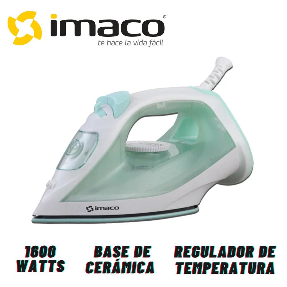 Plancha vapor Imaco ETA1615V base cerámica Verde