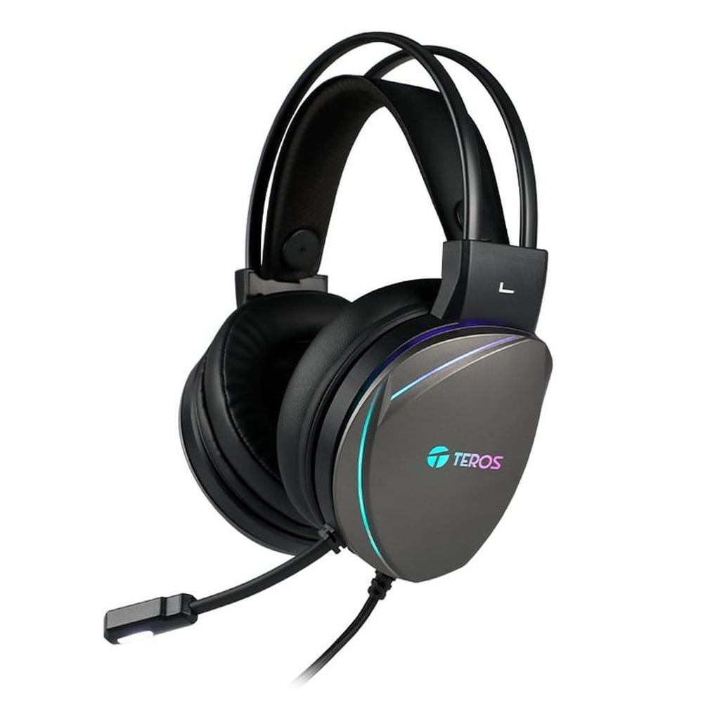 Auriculares Gaming TEROS TE-8170N micrófono USB Negro RGB