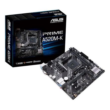 Motherboard ASUS PRIME A520M-K Chipset AMD A520 Socket AMD AM4 mATX Motherboard ASUS PRIME A520M-K Chipset AMD A520 Socket AMD AM4 mATX