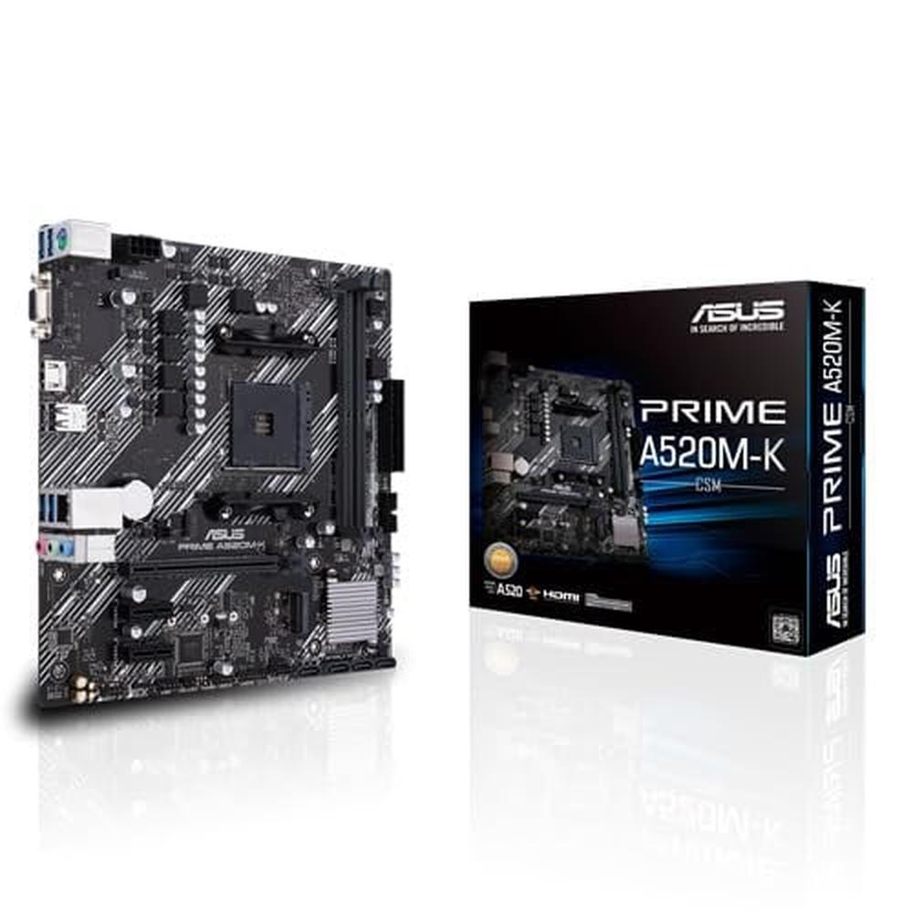 Motherboard ASUS PRIME A520M-KCSM MicroATX AMD A520 DDR4 Motherboard ASUS PRIME A520M-KCSM MicroATX AMD A520 DDR4