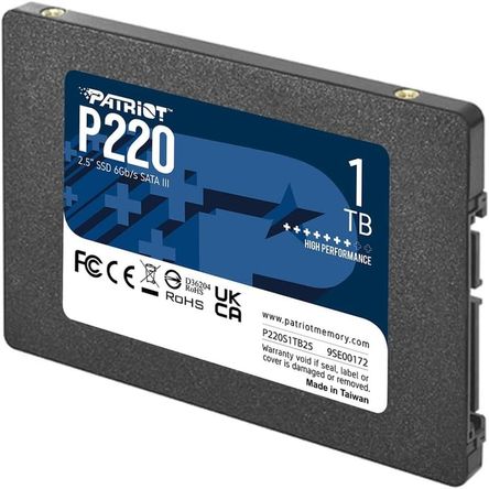 Unidad en estado solido Patriot P220 1TB SATA III 6 0 Gbs 2 5 7mm Unidad en estado solido Patriot P220 1TB SATA III 6 0 Gbs 2 5 7mm
