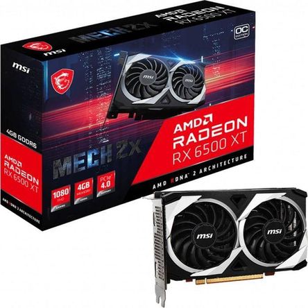 Tarjeta de video MSI Radeon RX 6500 XT MECH 2X 4G OC 4GB GDDR6