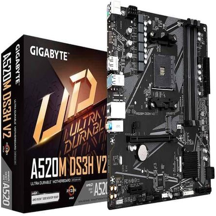 Motherboard Gigabyte A520M DS3H V2 rev 1 0 AM4 DDR4 HDMI DP HD Audio