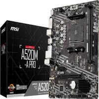 Motherboard MSI A520M-A PRO Chipset AMD A520 Socket AMD AM4 mATX