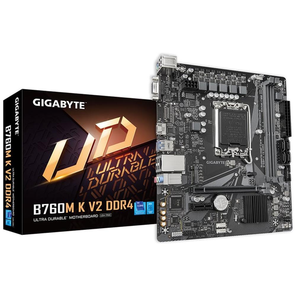 Motherboard Gigabyte B760M K V2 DDR4 Intel B760 LGA1700 mATX Motherboard Gigabyte B760M K V2 DDR4 Intel B760 LGA1700 mATX