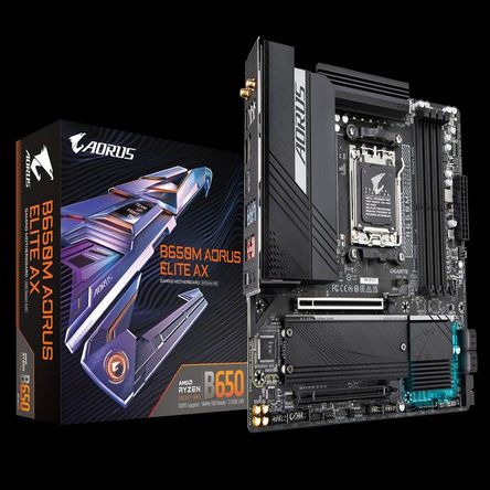 Motherboard Gigabyte B650M AORUS ELITE AX Chipset AMD B650 AM5 mATX Motherboard Gigabyte B650M AORUS ELITE AX Chipset AMD B650 AM5 mATX