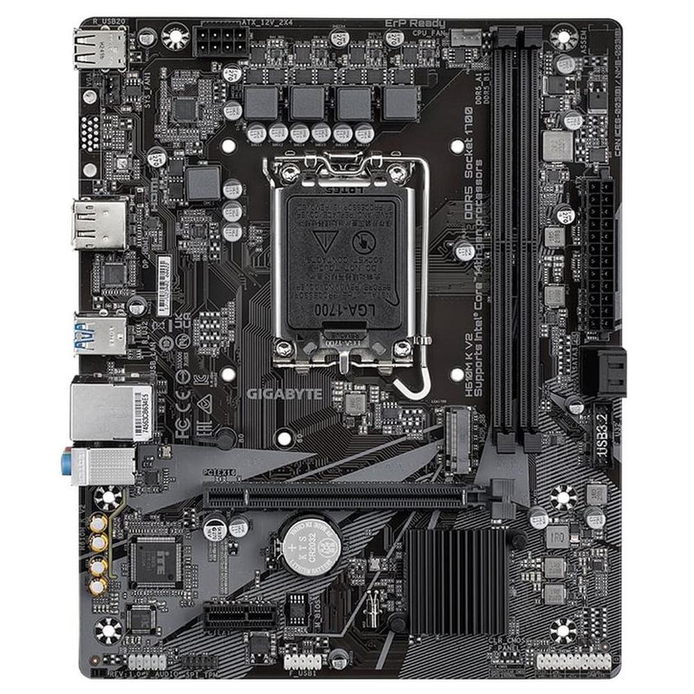 Motherboard Gigabyte H610M K V2 Chipset Intel H610 LGA1700 Micro ATX Motherboard Gigabyte H610M K V2 Chipset Intel H610 LGA1700 Micro ATX