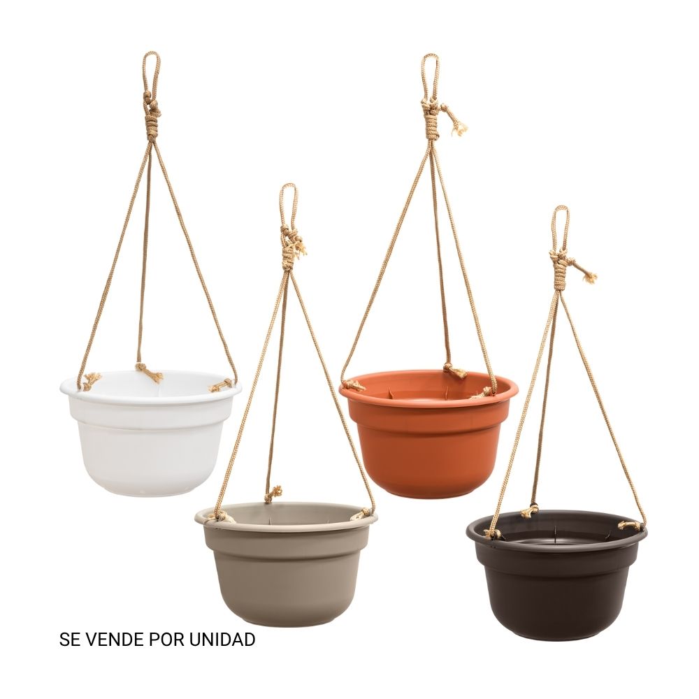 Maceta Colgante Reyplast Jazmín de Plástico con Escurridor Hogar