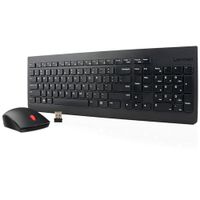 Teclado y Mouse Lenovo Inalámbrico Color Negro Kit Combo