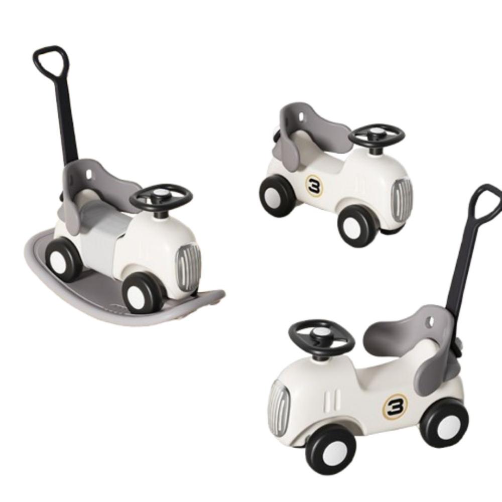 Buggie 3 En 1 Carrito y Balancín Gris