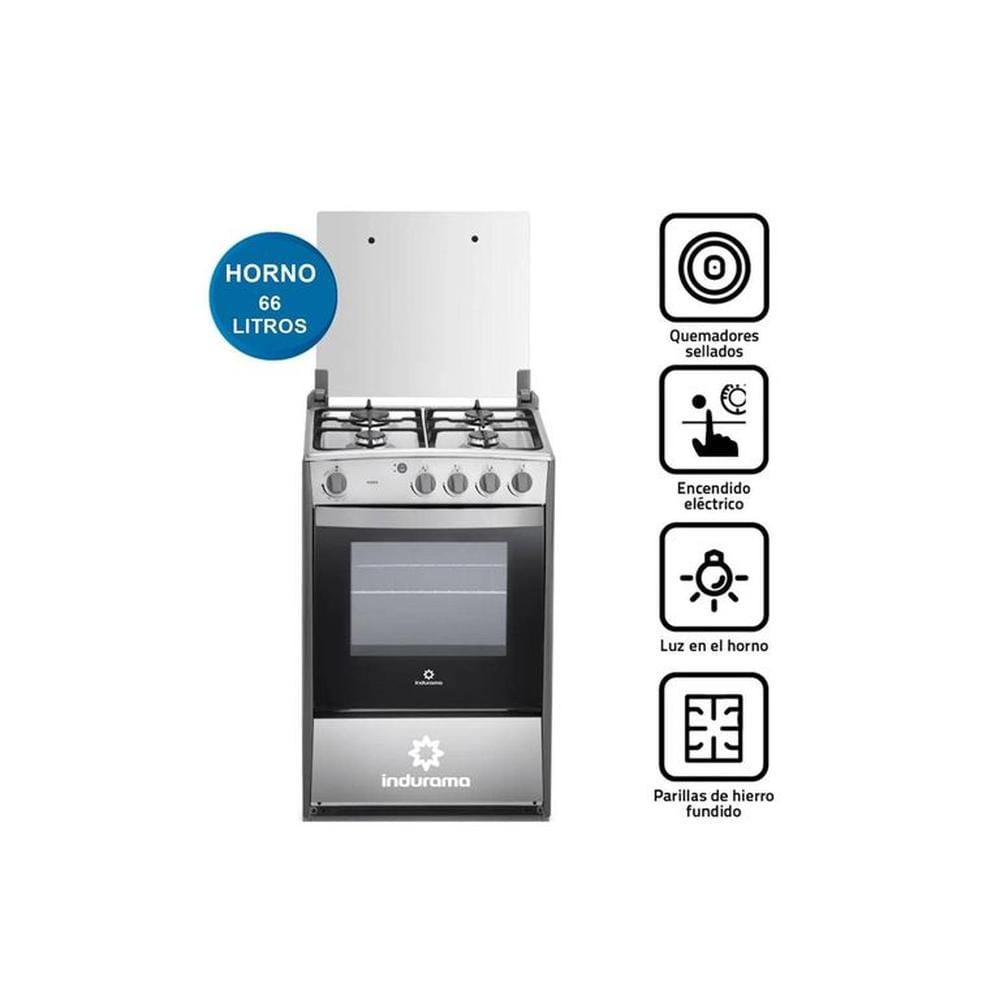 Cocina Indurama a Gas Viena QZ 4 Hornillas