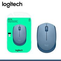 MOUSE LOGITECH M170 WIRELESS BLUE GRAY