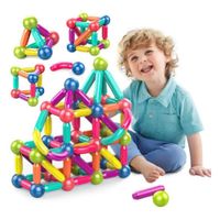 Juego De Bloques De Construccion Magneticos 164 Pcs Niños
