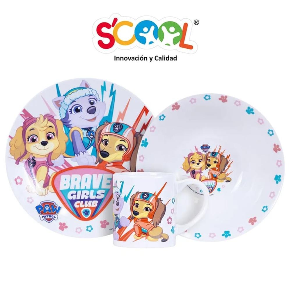 Set de Cerámica x 3Pz Paw Patrol M Core