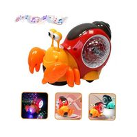 Cangrejo Rojo de Juguete con Música y Luces LED para Bebé