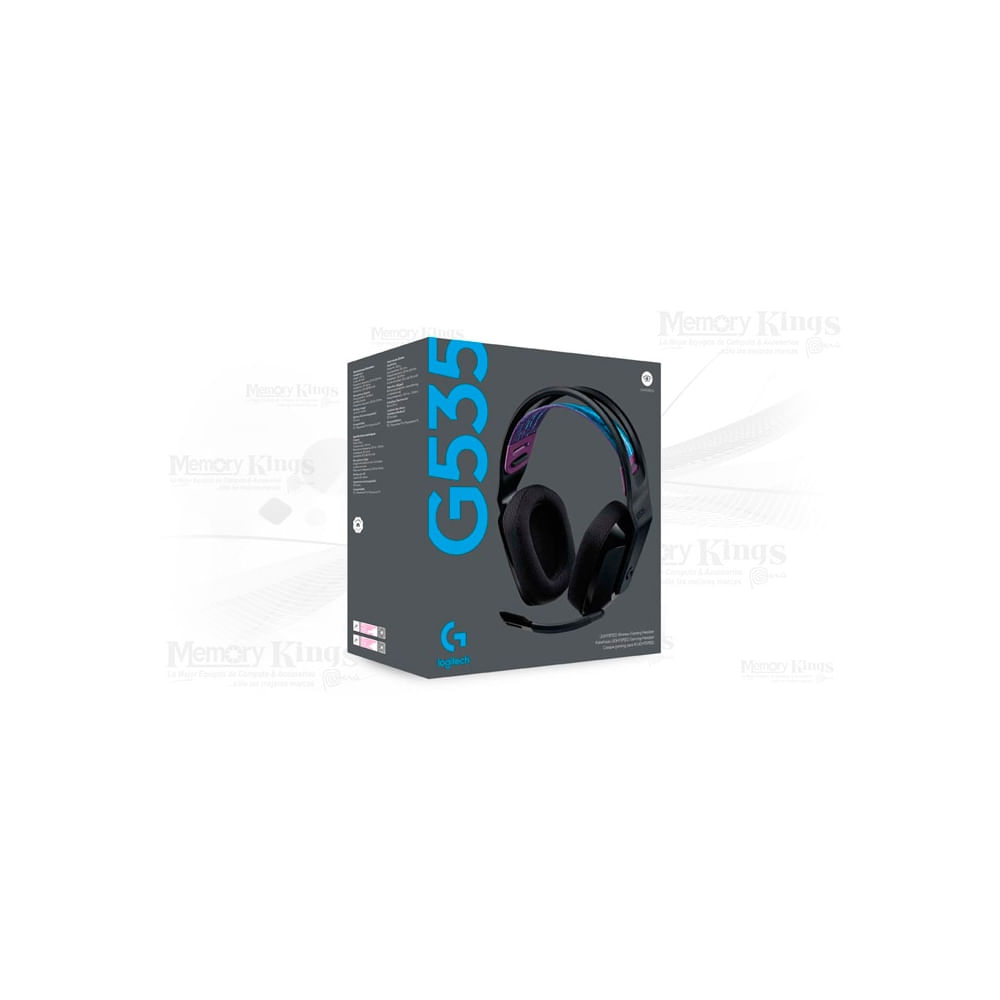 Auriculares Gaming Wireless Logitech G535 Black - Sonido Immersivo Y Confort Total