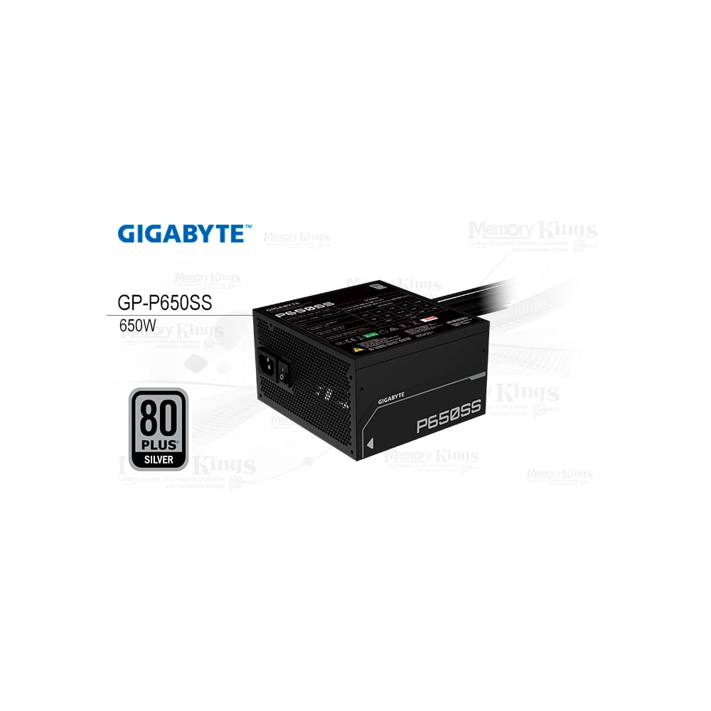 Fuente Gigabyte Gp-P650Ss 650W 80 Plus Silver Para Pc - Alta Eficiencia Y Rendimiento ?????????????
